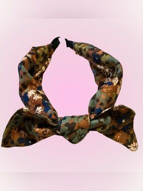 Floral Bow Headband in Multicolor